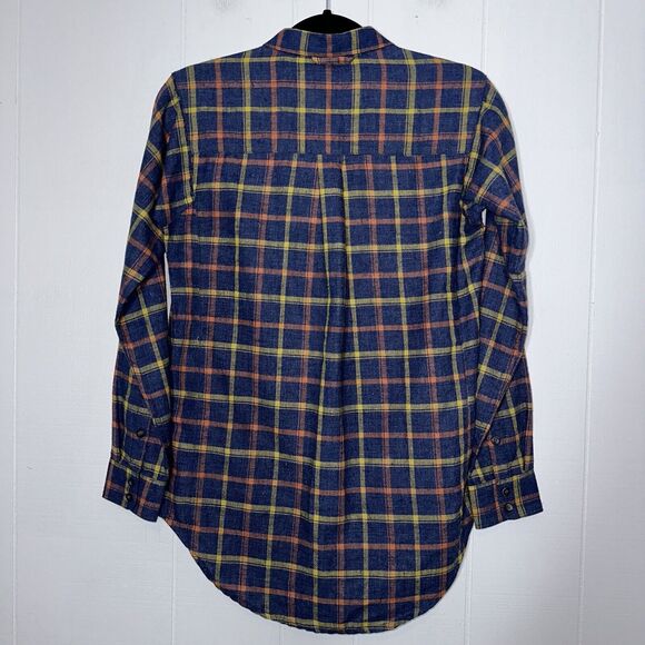 Toad & Co Women’s Popover Tunic Plaid Shirt Blue Size XS NWT - Picture 2 of 6